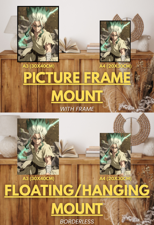 Kingdom of Science Series - 001 (Senku-Inspired)| Premium Anime Metal Print — For True Collectors