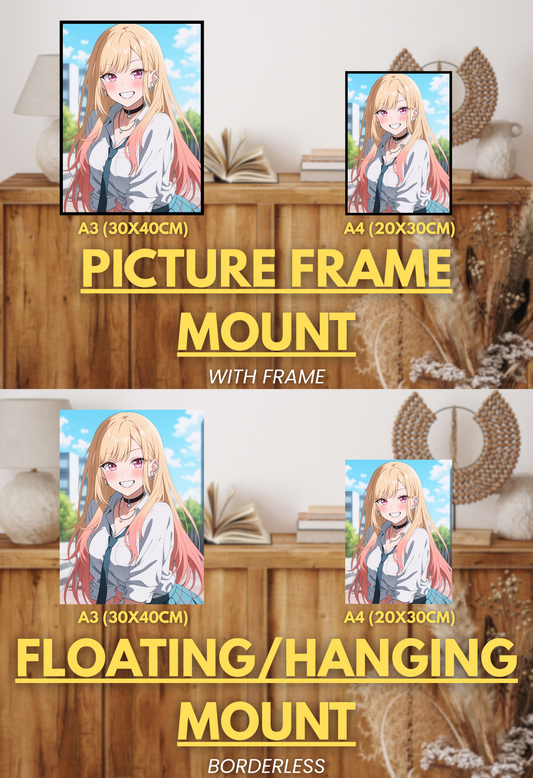 Shining Hearts Series - 001 (Marin-Inspired) | Premium Anime Metal Print — For True Collectors