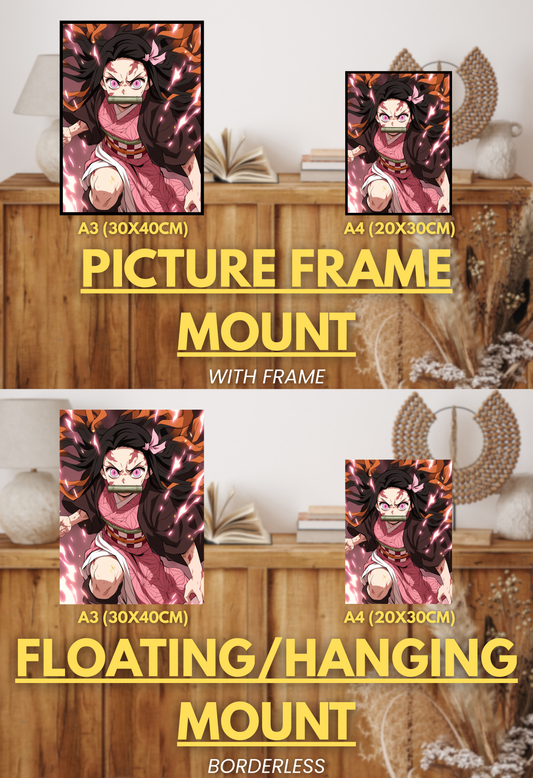 Demon's End Series - Infinity Collection - 001 (Nezuko-Inspired) | Premium Anime Metal Print — For True Collectors