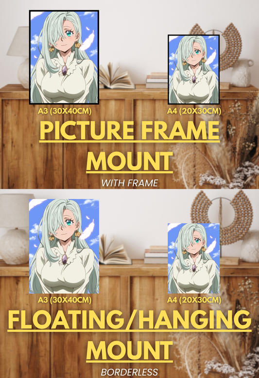Sacred Wrath Series - 002 (Elizabeth-Inspired)| Premium Anime Metal Print — For True Collectors