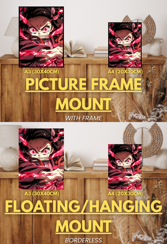 Demon's End Series - Infinity Collection - 002 (Nezuko-Inspired) | Premium Anime Metal Print — For True Collectors