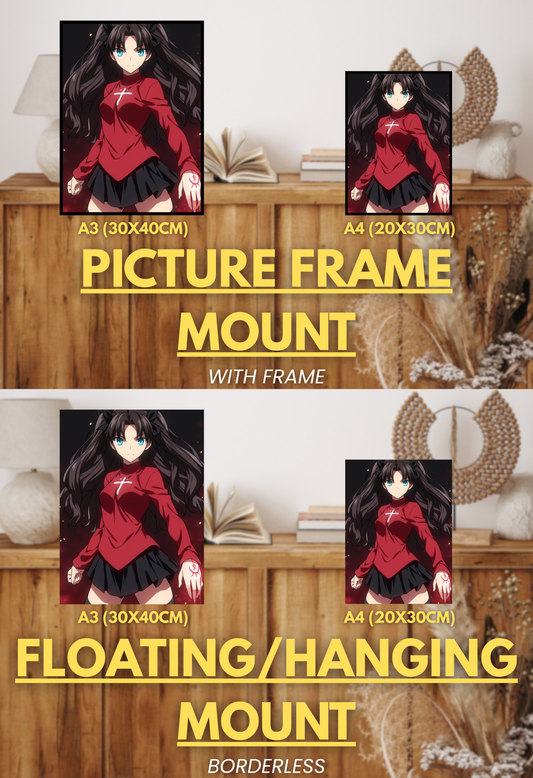 Eternal Blade Series - 001 (Rin-Inspired)| Premium Anime Metal Print — For True Collectors