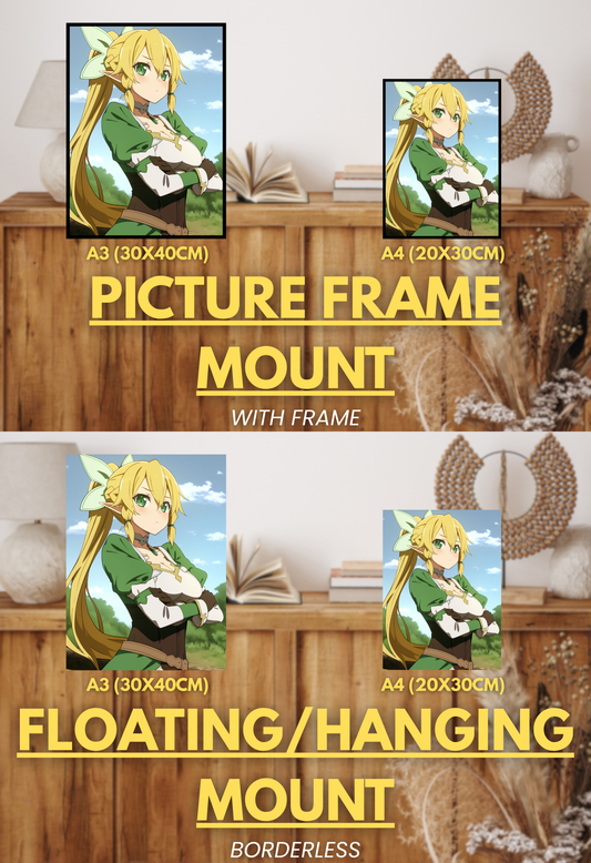 Digital Odyssey Series - 002 (Leafa-Inspired)| Premium Anime Metal Print — For True Collectors