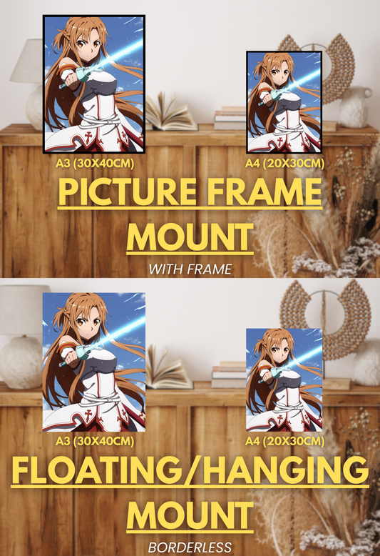 Digital Odyssey Series - 001 (Asuna-Inspired)| Premium Anime Metal Print — For True Collectors
