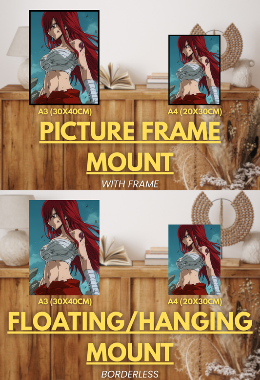 Guild of Legends Series - 001 (Erza-Inspired)| Premium Anime Metal Print — For True Collectors