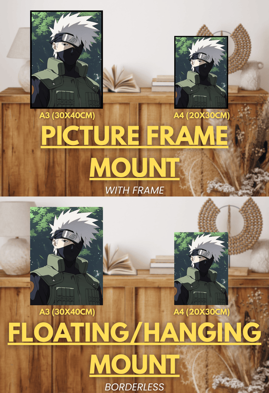 Shinobi's Legacy Series - 001 (Kakashi-Inspired)| Premium Anime Metal Print — For True Collectors