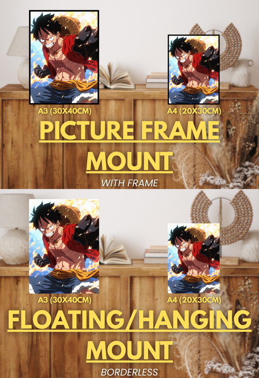 Pirate King Series - 003 (Luffy-Inspired)| Premium Anime Metal Print — For True Collectors