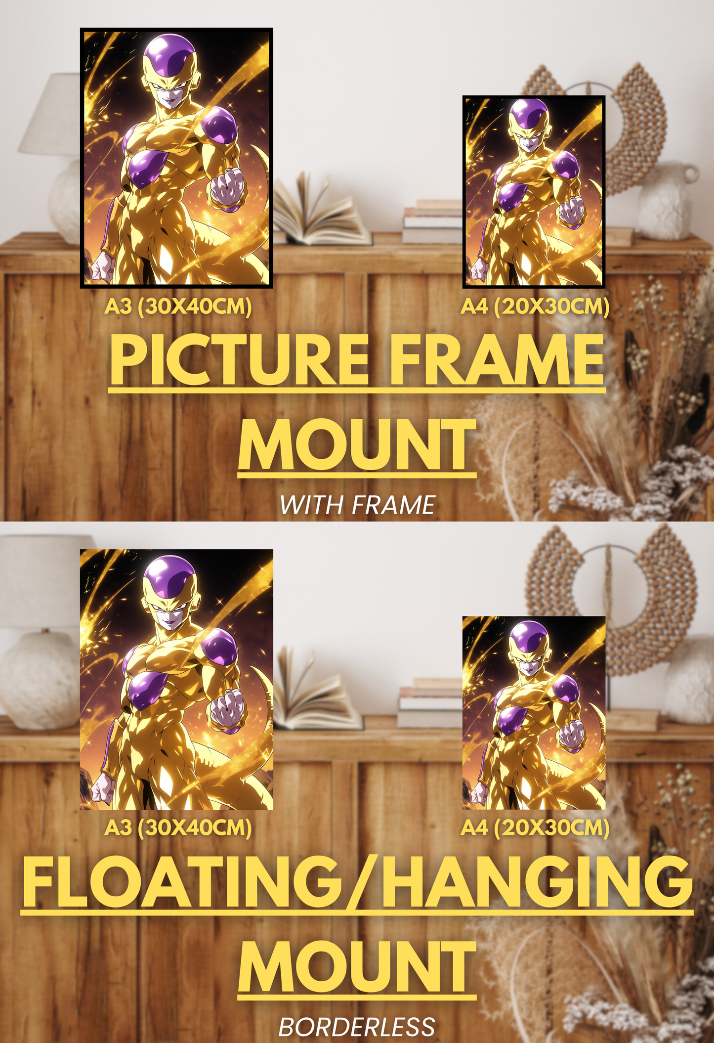 Super Force Series - 001 (Frieza-Inspired) | Premium Anime Metal Print — For True Collectors