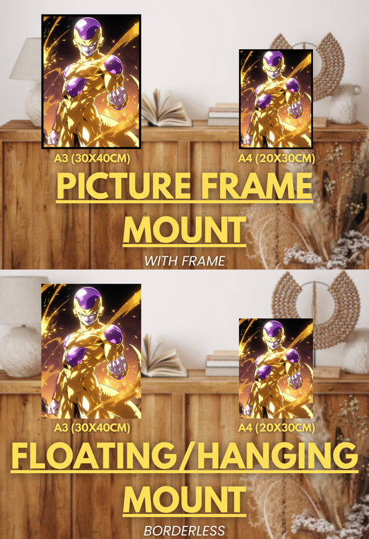 Super Force Series - 001 (Frieza-Inspired) | Premium Anime Metal Print — For True Collectors