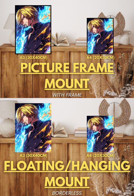 Pirate King Series - 002 (Sanji-Inspired)| Premium Anime Metal Print — For True Collectors