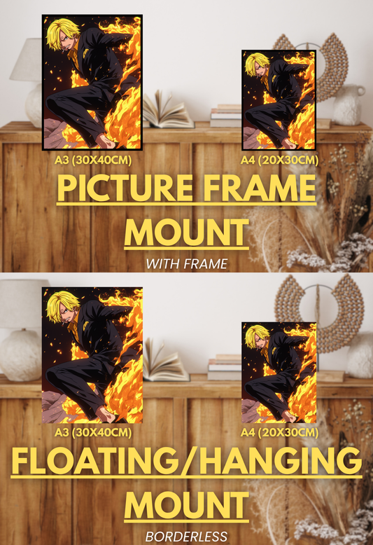 Pirate King Series - 003 (Sanji-Inspired)| Premium Anime Metal Print — For True Collectors
