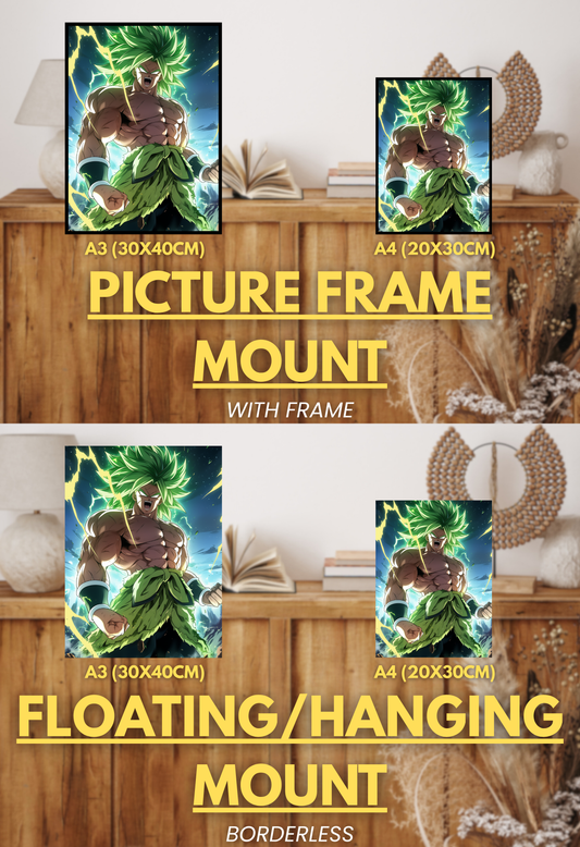 Super Force Series - 001 (Broly-Inspired) | Premium Anime Metal Print — For True Collectors