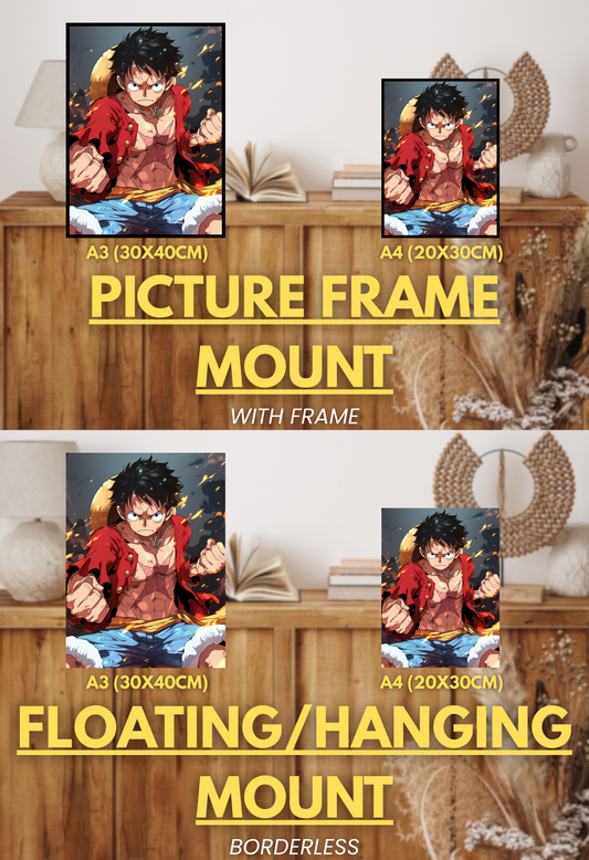 Pirate King Series - 002 (Luffy-Inspired)| Premium Anime Metal Print — For True Collectors