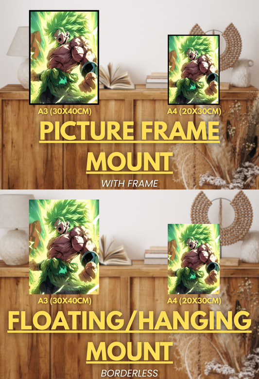 Super Force Series - 002 (Broly-Inspired) | Premium Anime Metal Print — For True Collectors