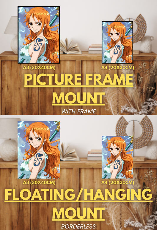 Pirate King Series - 002 (Nami-Inspired)| Premium Anime Metal Print — For True Collectors