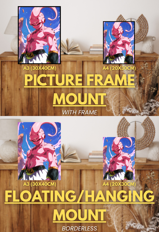 Super Force Series - 001 (Kid Buu-Inspired) | Premium Anime Metal Print — For True Collectors
