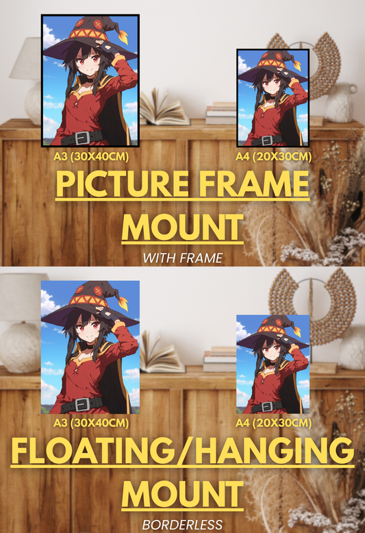 Blessed Chaos Series - 002 (Megumin-Inspired)| Premium Anime Metal Print — For True Collectors