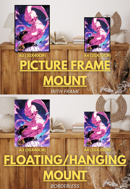 Super Force Series - 002 (Kid Buu-Inspired) | Premium Anime Metal Print — For True Collectors