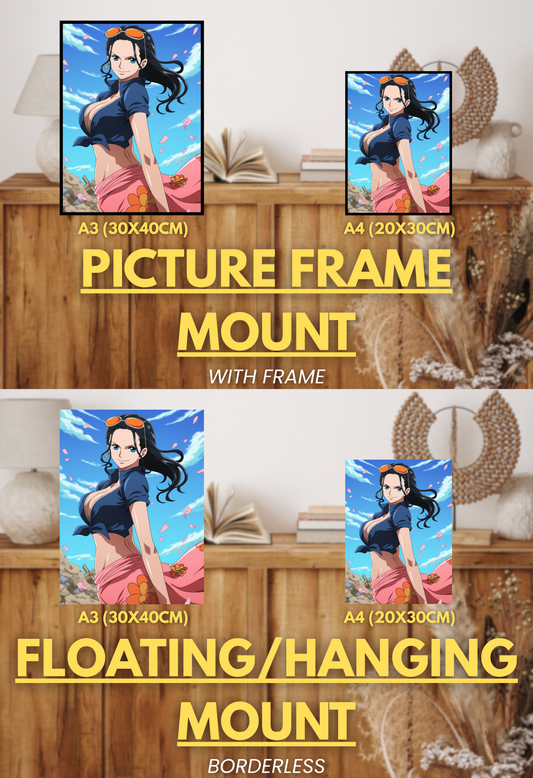 Pirate King Series - 002 (Robin-Inspired)| Premium Anime Metal Print — For True Collectors