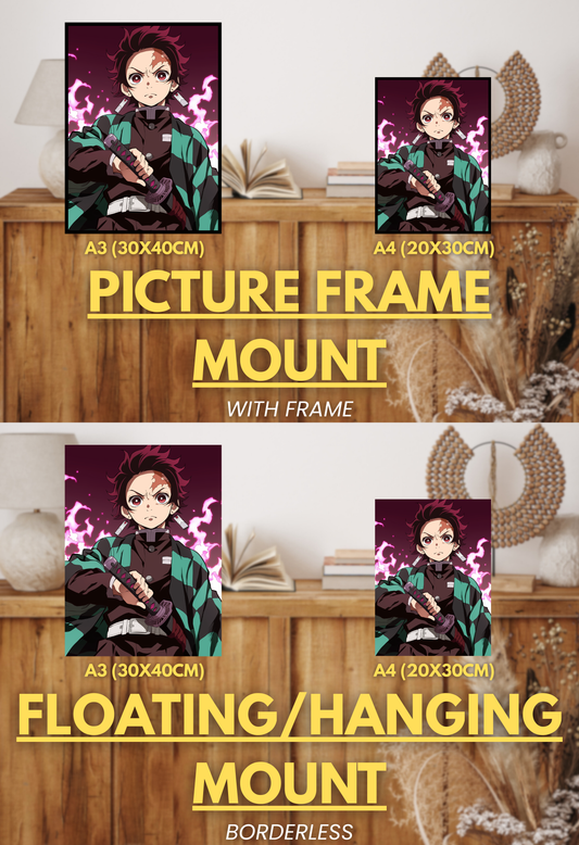 Demon's End Series - Infinity Collection - 002 (Tanjiro-Inspired) | Premium Anime Metal Print — For True Collectors