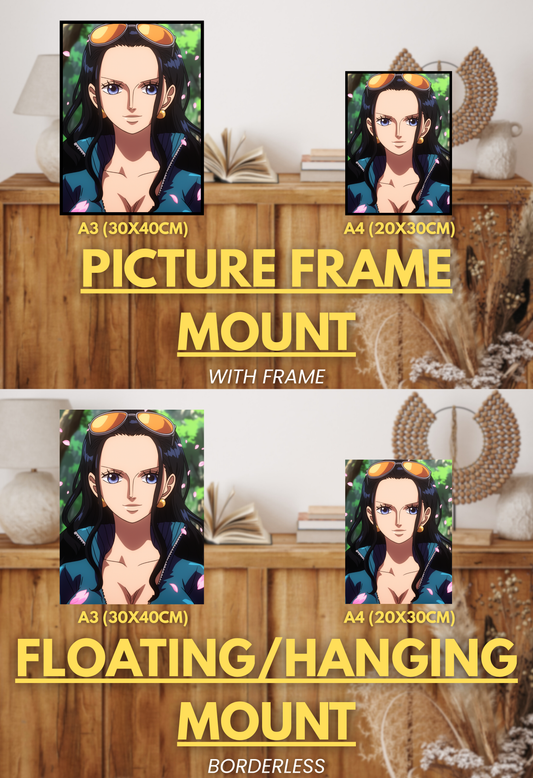 Pirate King Series - 003 (Robin-Inspired)| Premium Anime Metal Print — For True Collectors