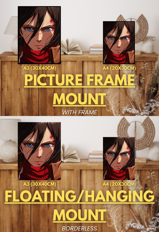 Walls of Freedom Series - 002 (Mikasa-Inspired)| Premium Anime Metal Print — For True Collectors