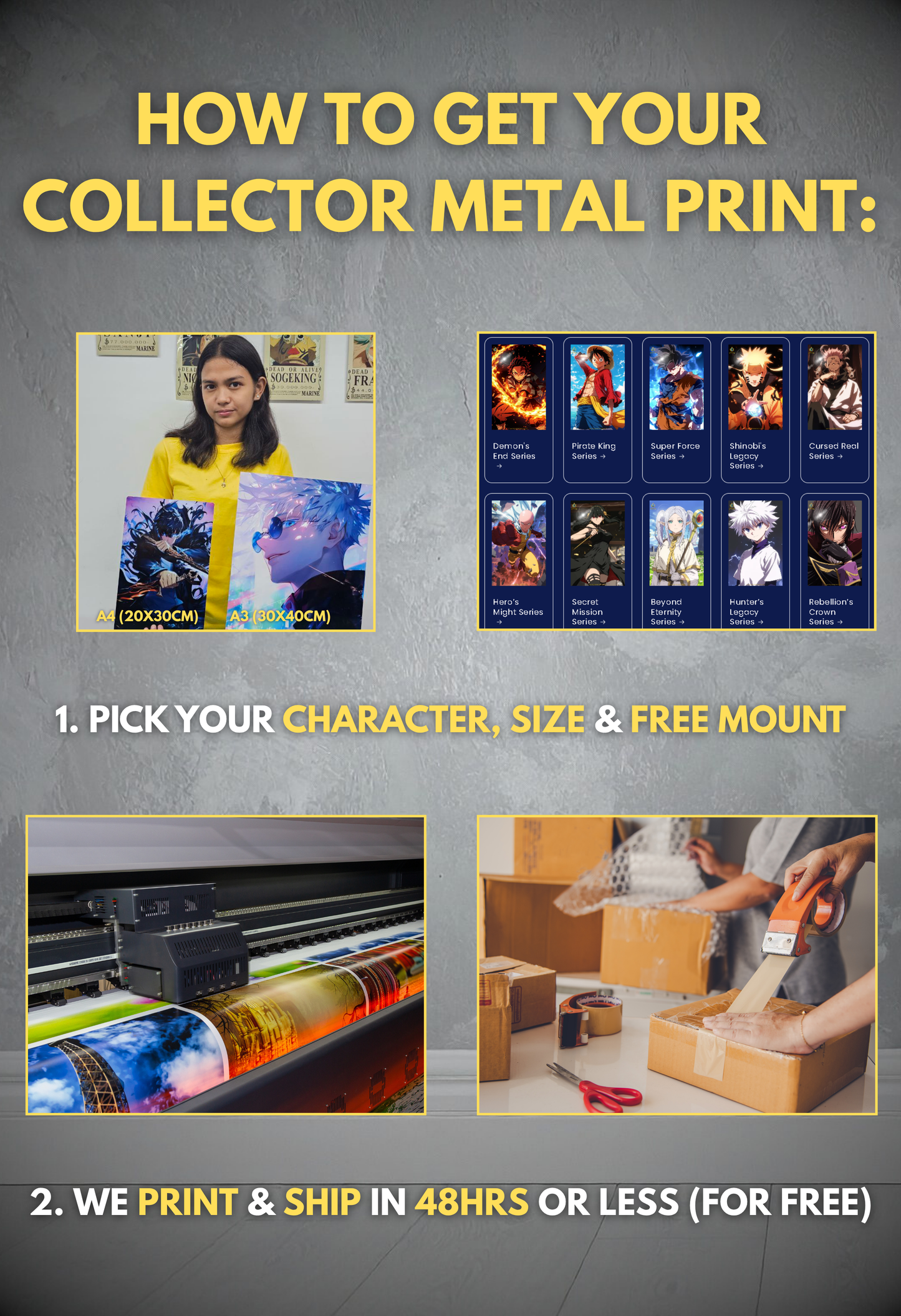 Demon's End Series - Infinity Collection - 003 (Tanjiro-Inspired) | Premium Anime Metal Print — For True Collectors