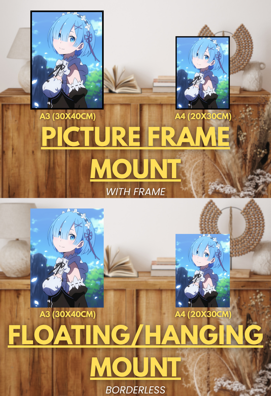 Cycle of Fate Series - 002 (Rem-Inspired)| Premium Anime Metal Print — For True Collectors )