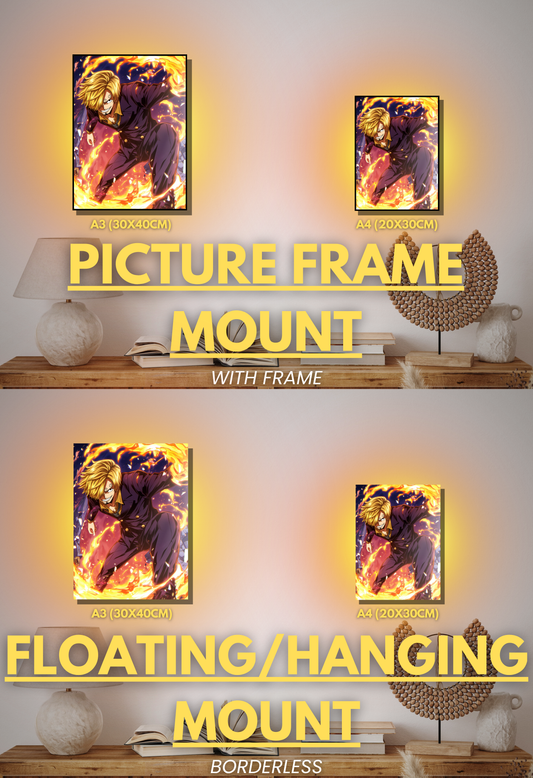 Pirate King Series - 003 (Sanji-Inspired)| Premium Anime Metal Print — For True Collectors