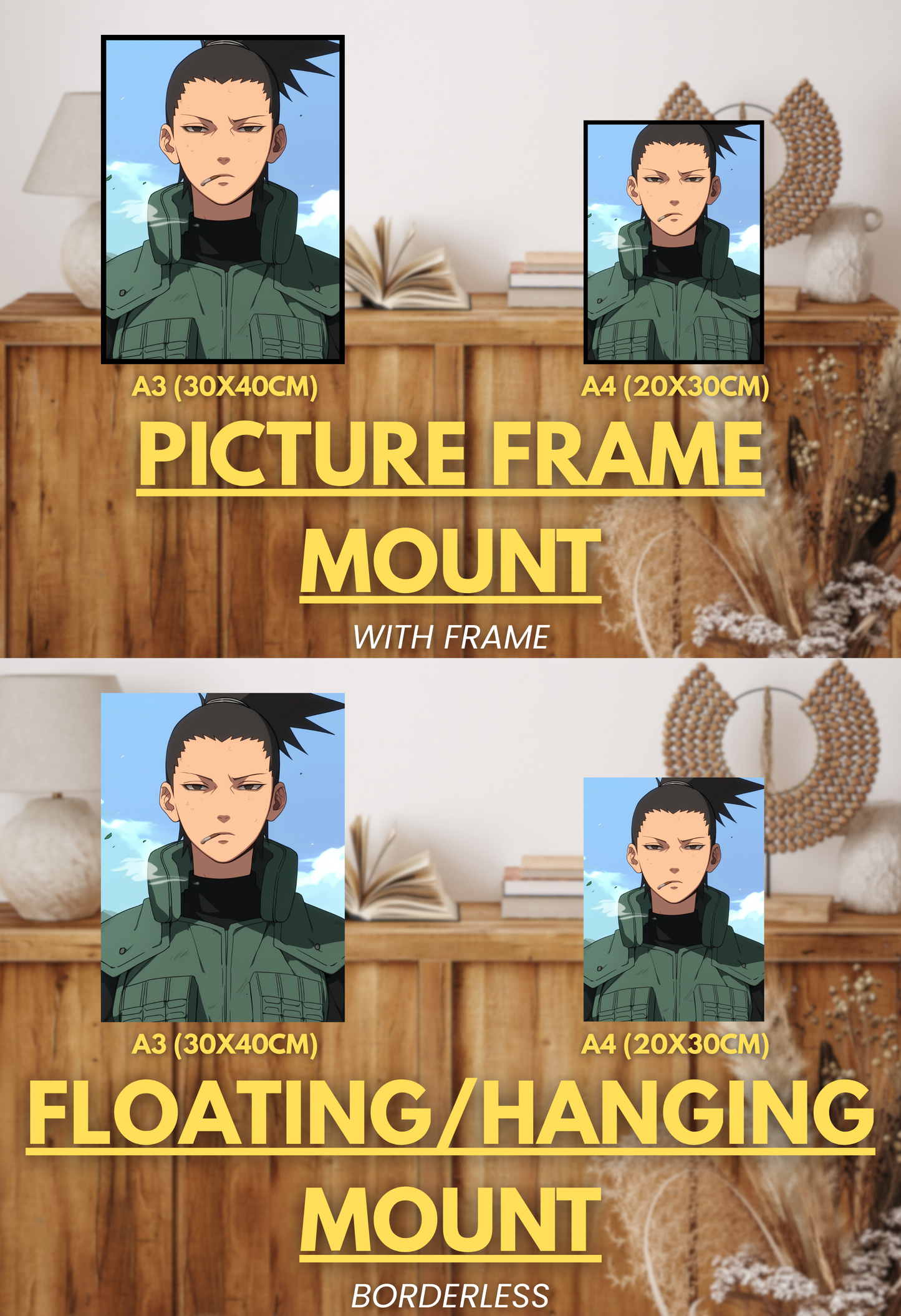 Shinobi's Legacy Series - 002 (Shikamaru-Inspired)| Premium Anime Metal Print — For True Collectors
