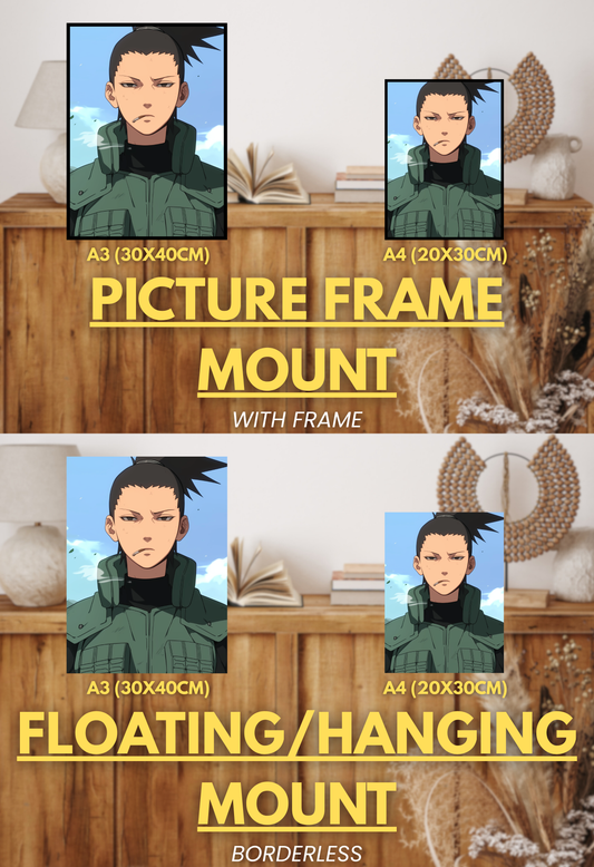 Shinobi's Legacy Series - 002 (Shikamaru-Inspired)| Premium Anime Metal Print — For True Collectors
