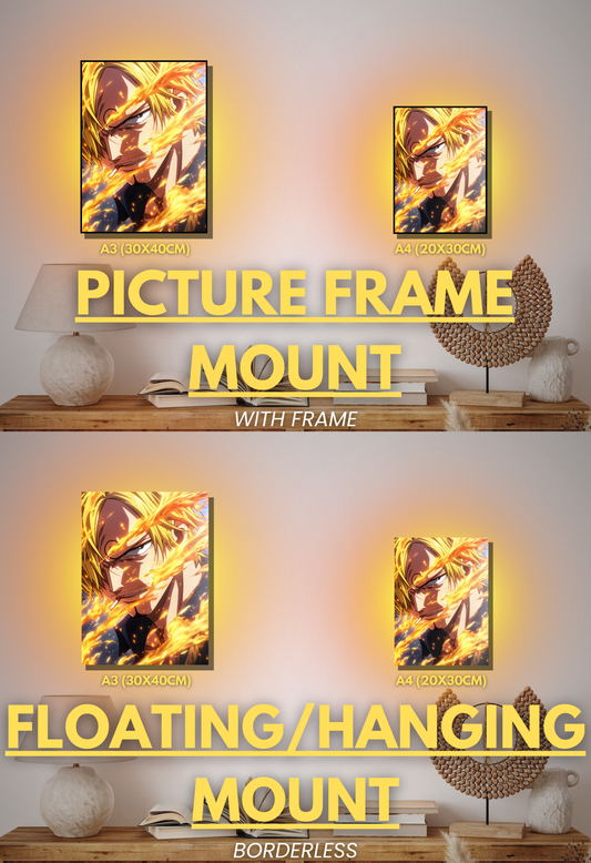 Pirate King Series - 002 (Sanji-Inspired)| Premium Anime Metal Print — For True Collectors