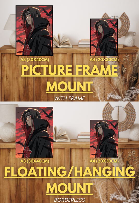 Shinobi's Legacy Series - 001 (Itachi-Inspired)| Premium Anime Metal Print — For True Collectors