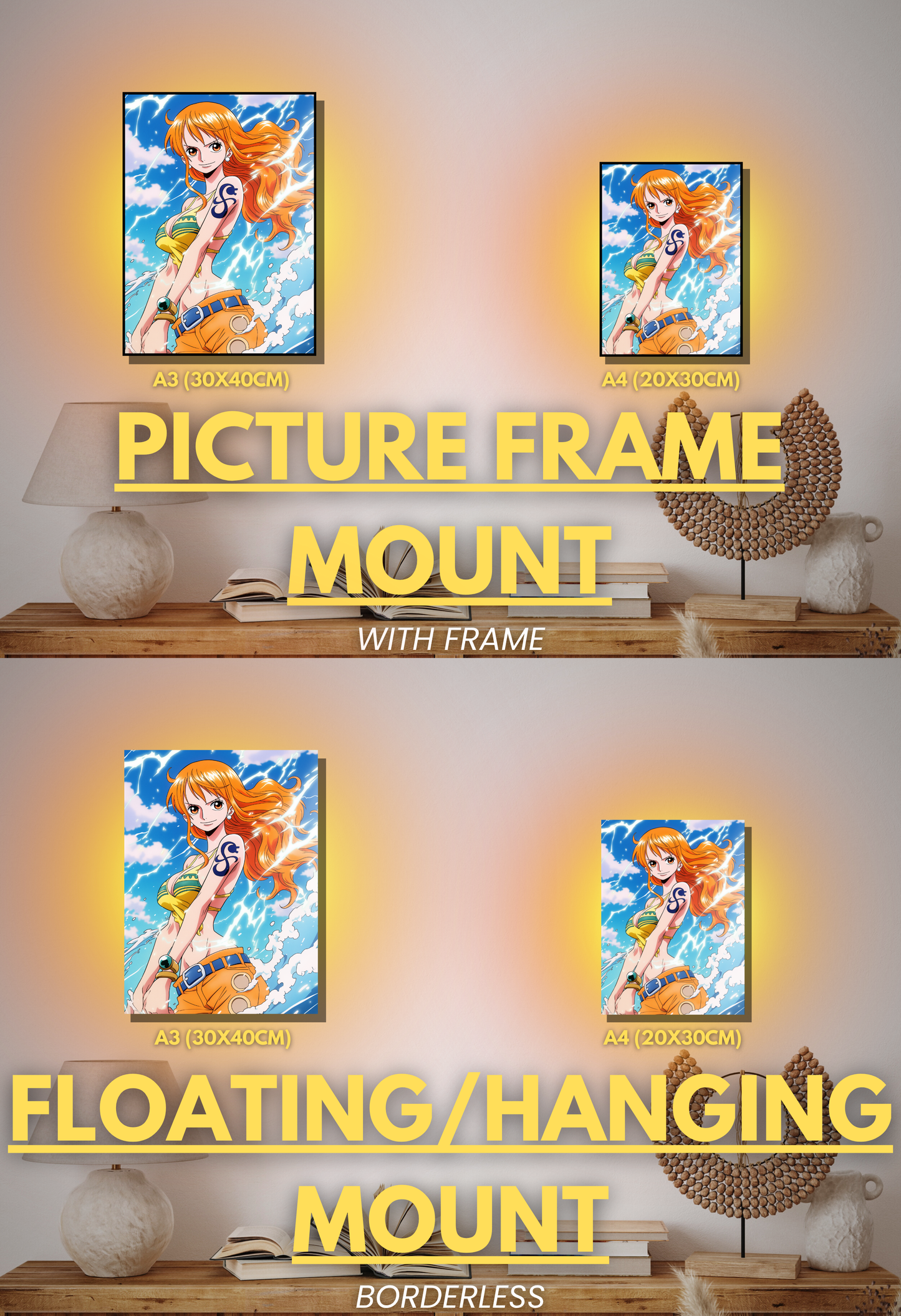 Pirate King Series - 001 (Nami-Inspired)| Premium Anime Metal Print — For True Collectors