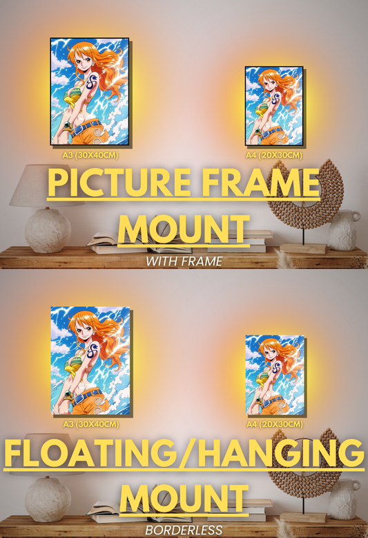Pirate King Series - 001 (Nami-Inspired)| Premium Anime Metal Print — For True Collectors