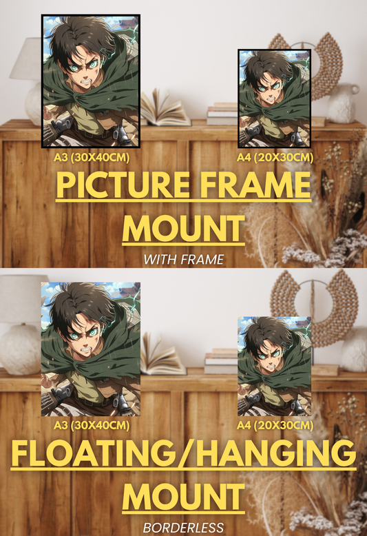 Walls of Freedom Series - 002 (Eren-Inspired)| Premium Anime Metal Print — For True Collectors