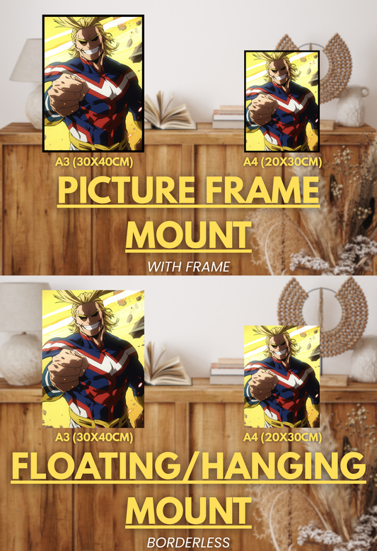 Symbol of Hope Series - 001 (All Might-Inspired) | Premium Anime Metal Print — For True Collectors