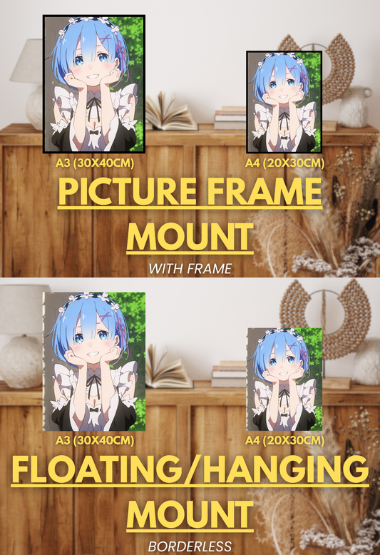 Cycle of Fate Series - 002 (Rem-Inspired)| Premium Anime Metal Print — For True Collectors