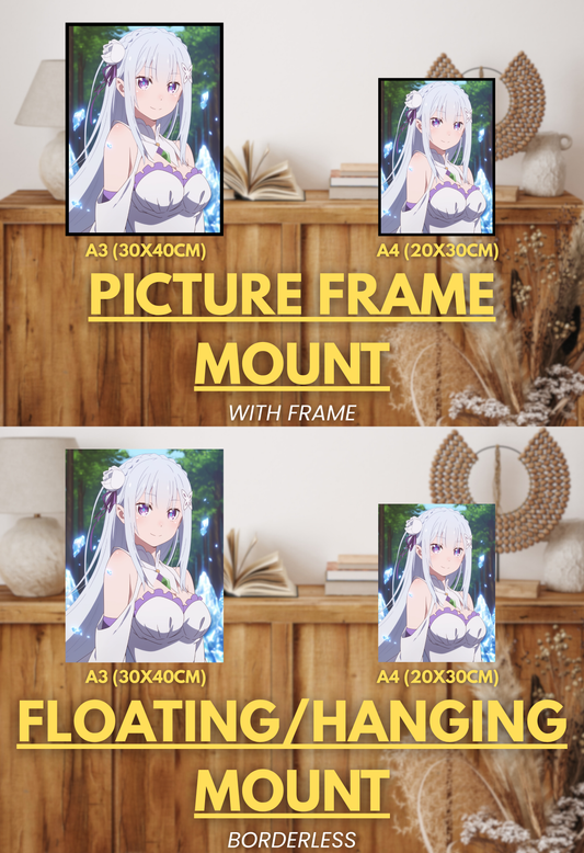 Cycle of Fate Series - 002 (Emilia-Inspired)| Premium Anime Metal Print — For True Collectors