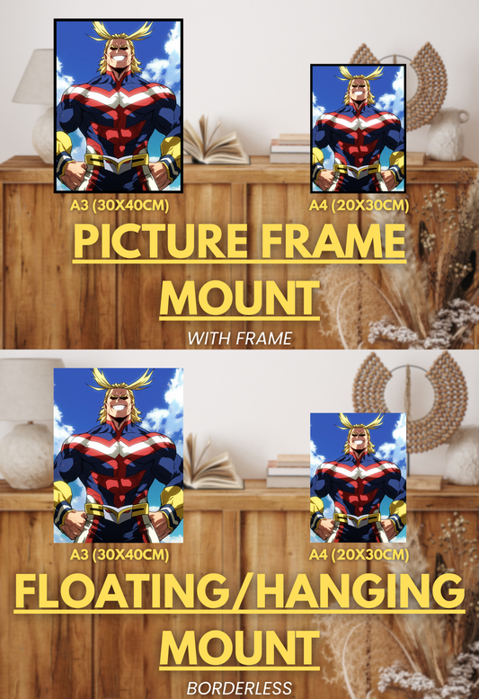 Symbol of Hope Series - 002 (All Might-Inspired) | Premium Anime Metal Print — For True Collectors