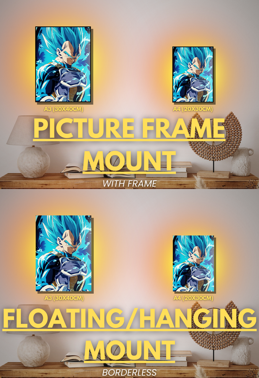 004 (Vegeta -Inspired)| Premium Anime Metal Print — For True Collectors