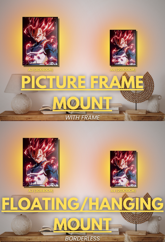 005 (Vegeta -Inspired)| Premium Anime Metal Print — For True Collectors