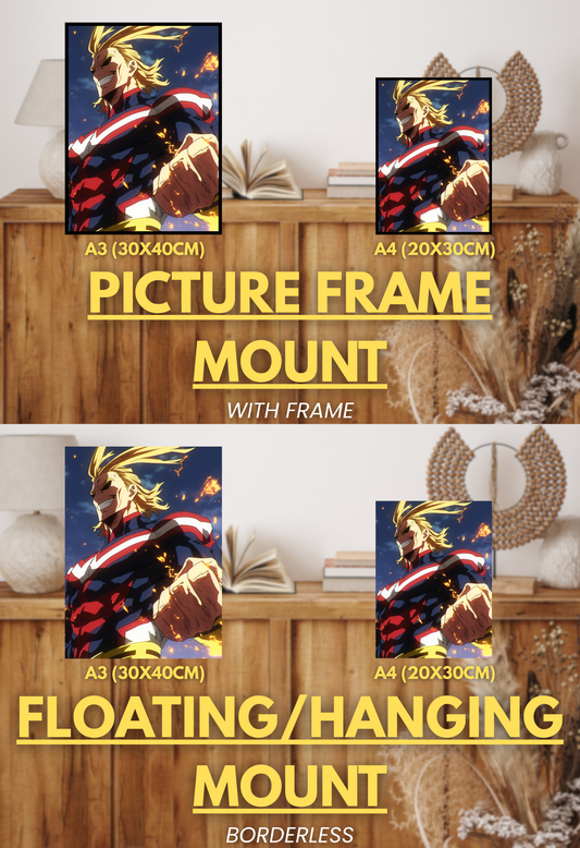Symbol of Hope Series - 003 (All Might-Inspired) | Premium Anime Metal Print — For True Collectors