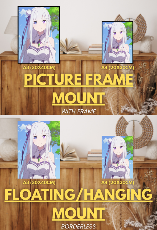 Cycle of Fate Series  - 002 (Emilia-Inspired)| Premium Anime Metal Print — For True Collectors