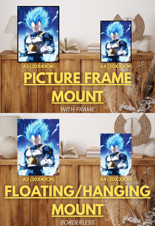 Super Force Series - 001 (Vegeta-Inspired) | Premium Anime Metal Print — For True Collectors