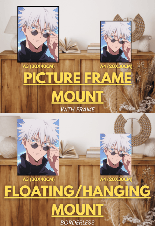 Cursed Real Series - 001 (Gojo-Inspired) | Premium Anime Metal Print — For True Collectors