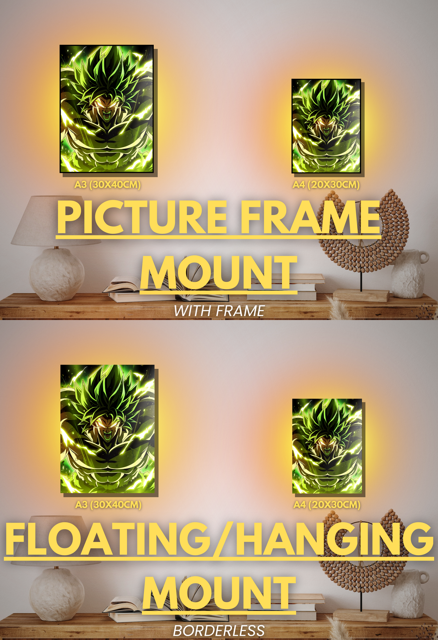 003 (Broly - Inspired)| Premium Anime Metal Print — For True Collectors