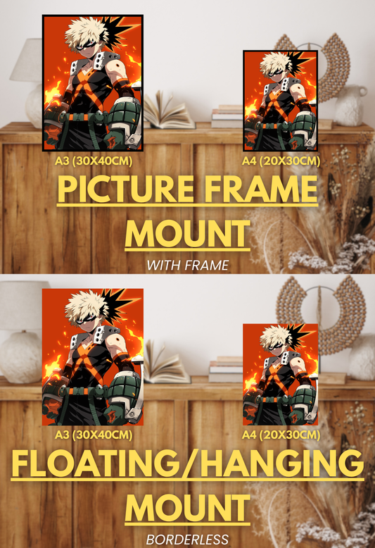 Symbol of Hope Series - 001 (Katsuki-Inspired) | Premium Anime Metal Print — For True Collectors