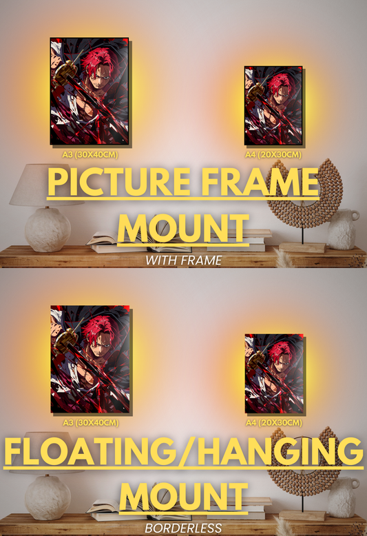 001 (Shanks - Inspired)| Premium Anime Metal Print — For True Collectors