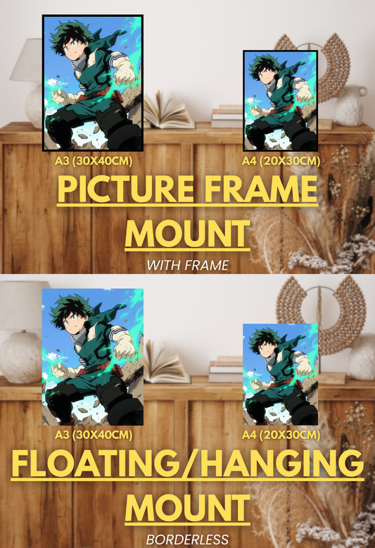 Symbol of Hope Series - 001 (Izuku-Inspired) | Premium Anime Metal Print — For True Collectors